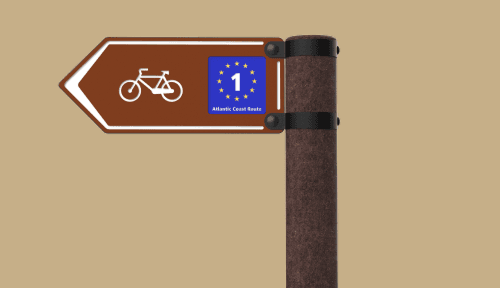 Cycling Route Directional Sign