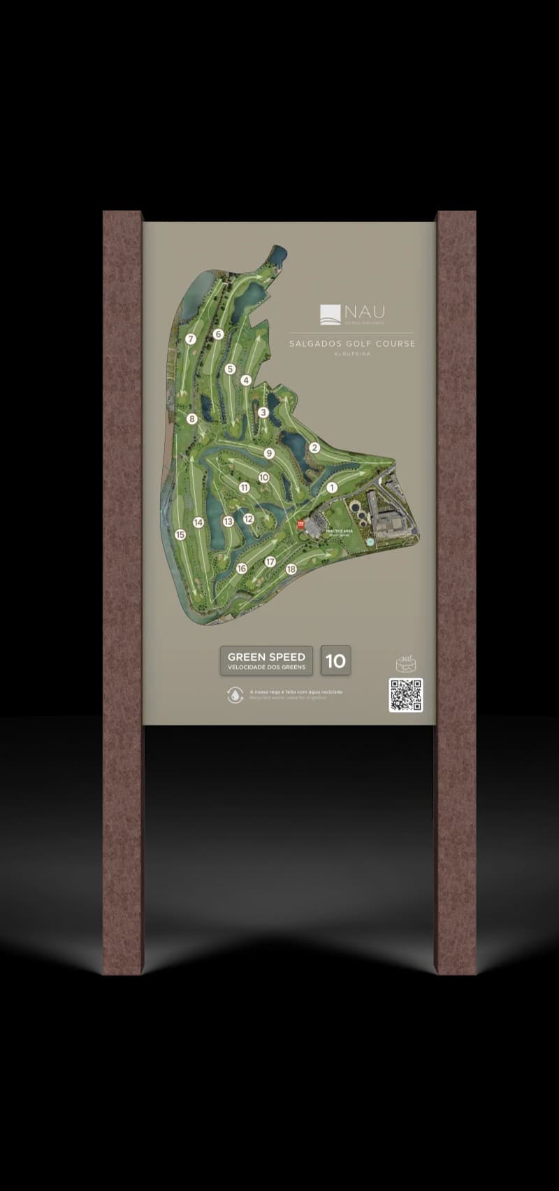 Golf course map