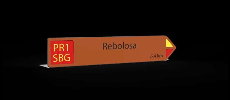 Arrow directional sign