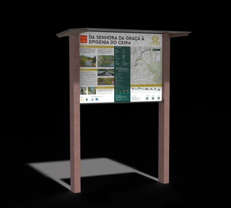 Trailhead kiosk panel