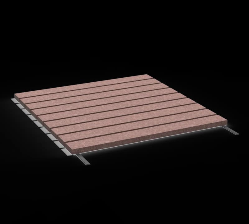 Flat rollable deck