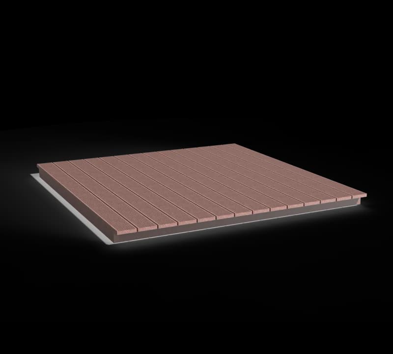 Ground-supported deck