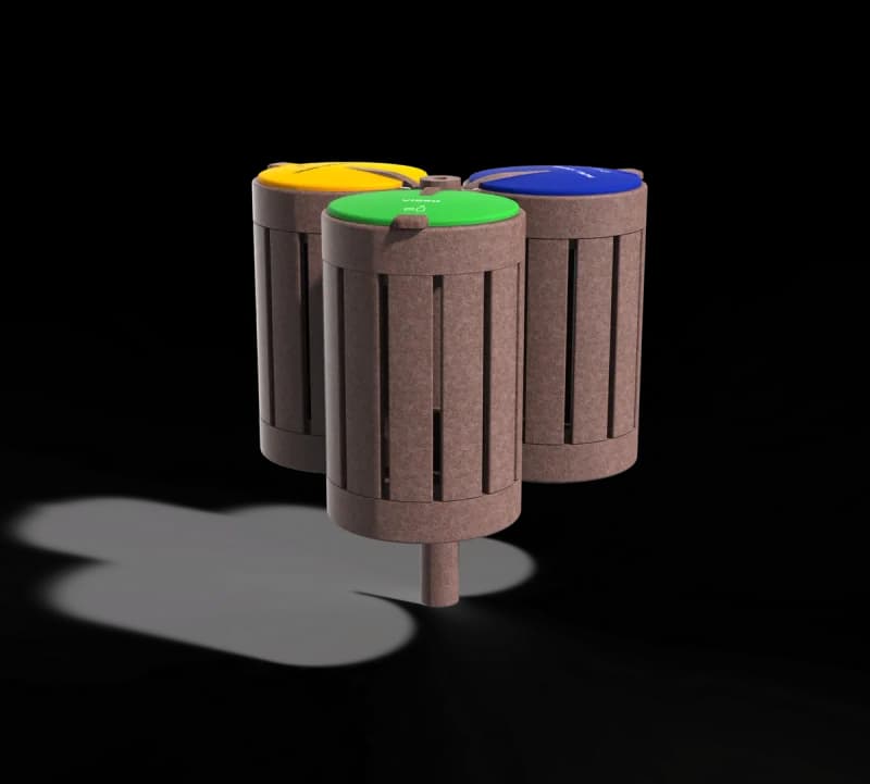Polymère recycling bin
