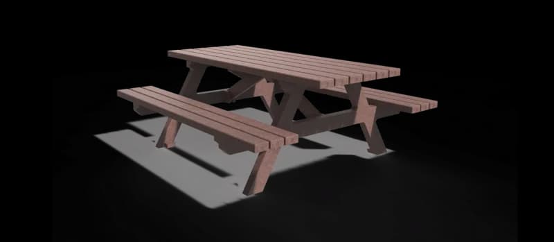 Terra Nostra picnic table