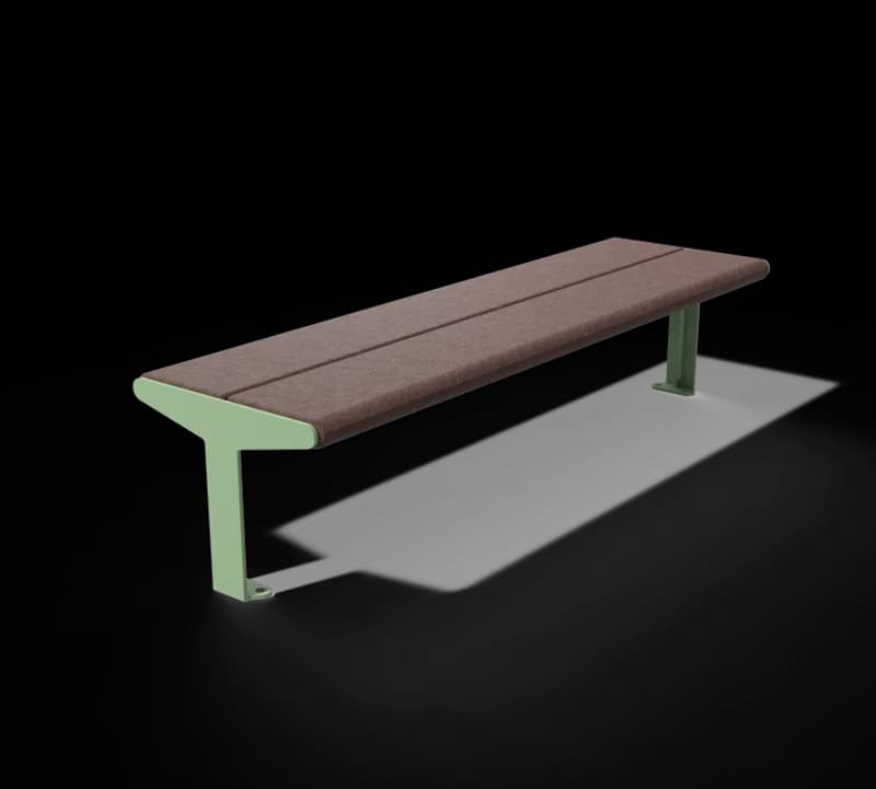 Bench without backrest 3 Reuse