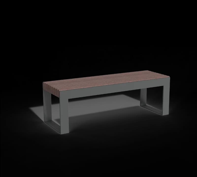 Bench without backrest Frame