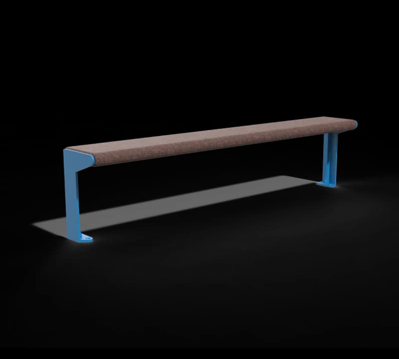 Bench without backrest Reuse