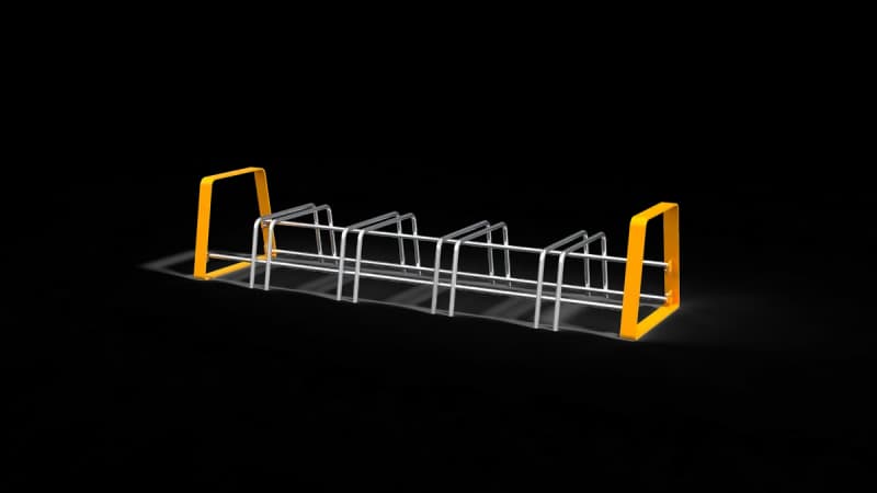Plaza modular bike parking